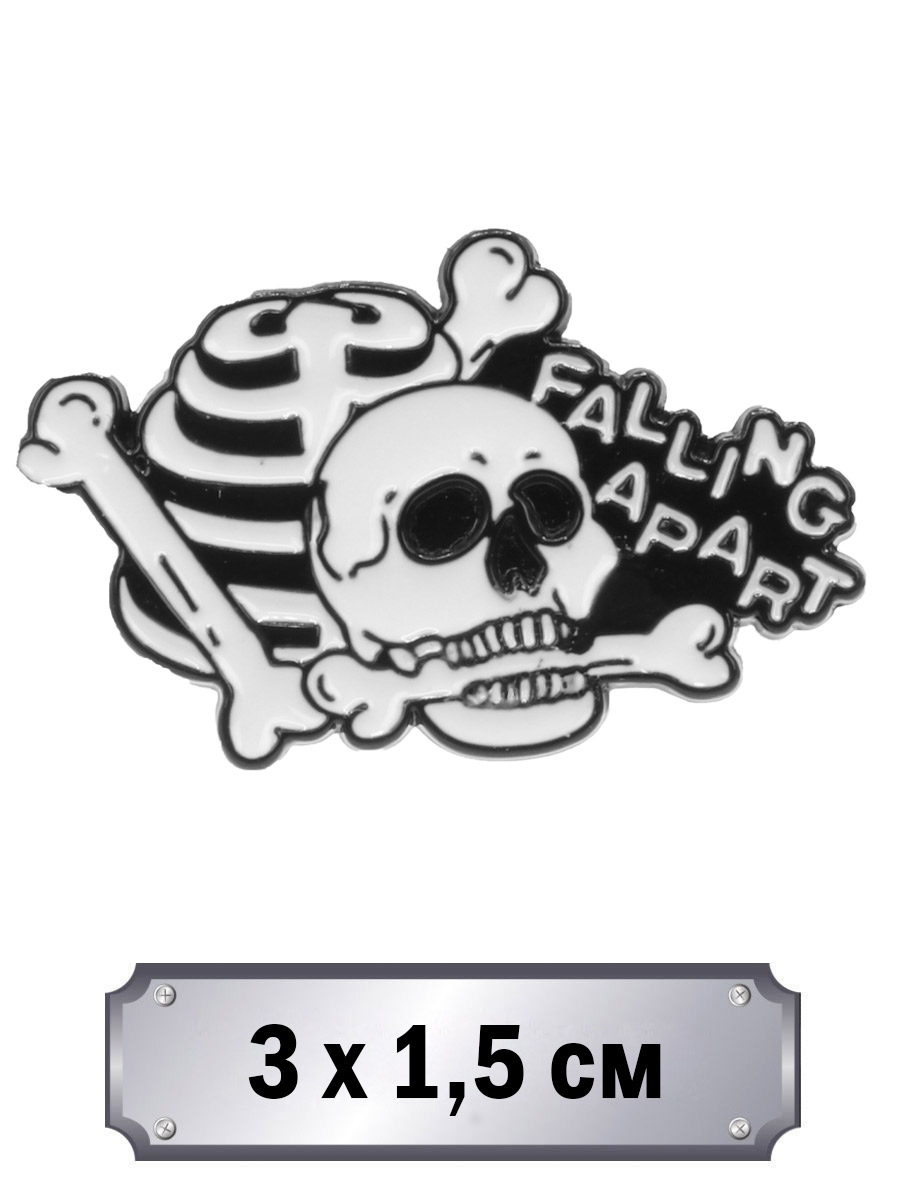 Значок-пин Falling Apart - фото 1 - rockbunker.ru