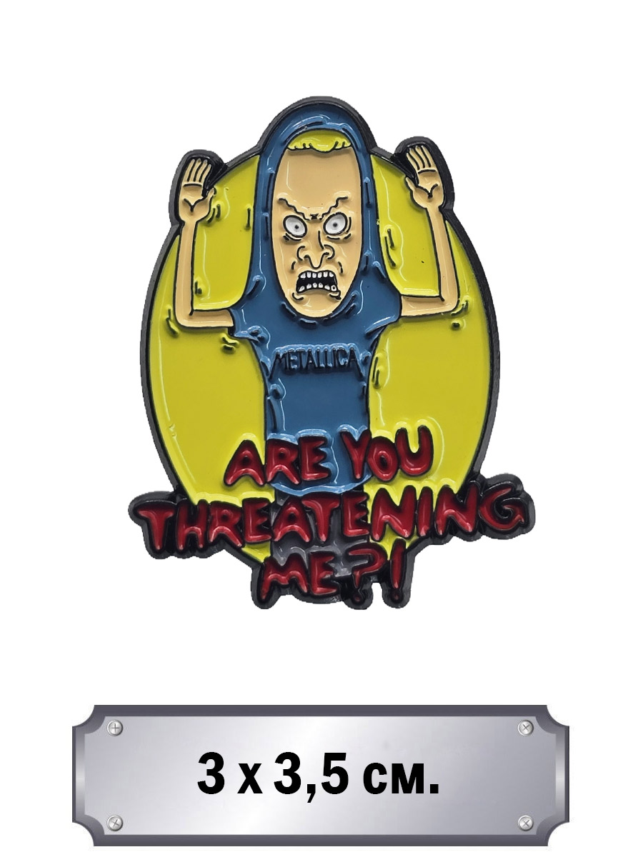 Значок Бивис - фото 1 - rockbunker.ru