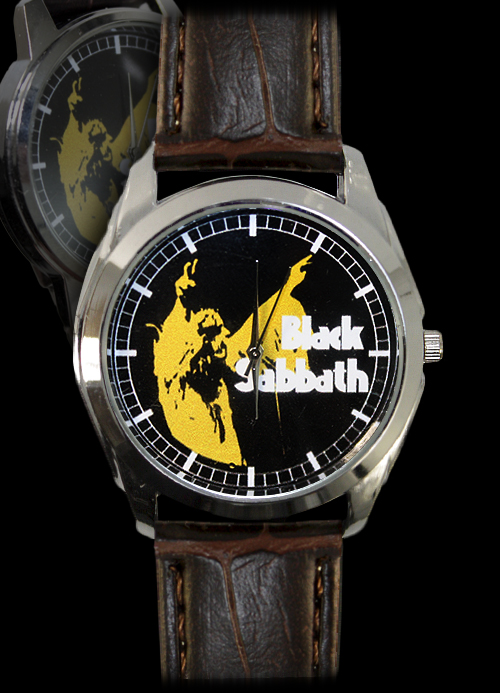 Часы RockMerch Black Sabbath наручные - фото 1 - rockbunker.ru