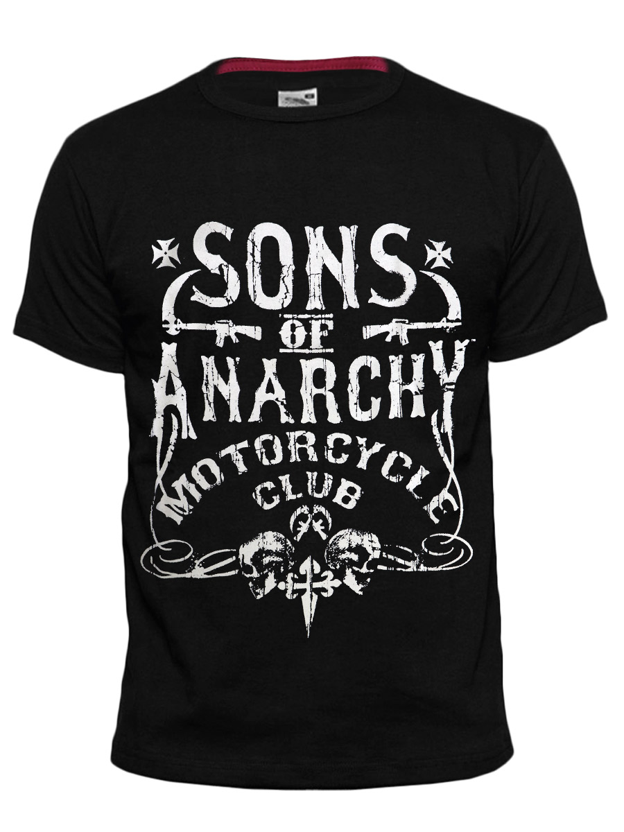 Футболка RockMerch Sons of Anarchy Motorcycle Club - фото 1 - rockbunker.ru