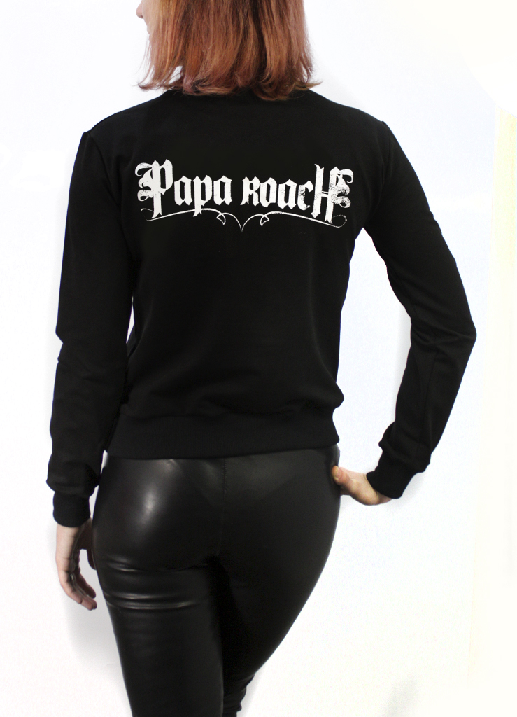 Свитшот RockMerch Papa Roach черный - фото 2 - rockbunker.ru