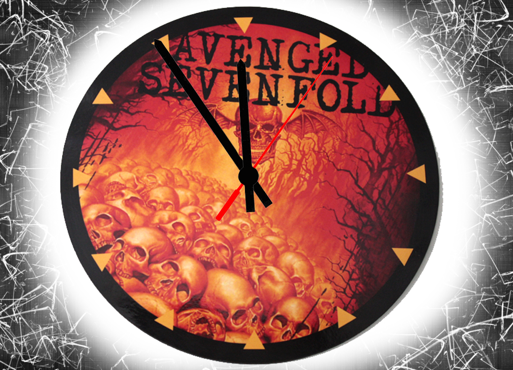 Часы настенные RockMerch Avenged Sevenfold - фото 1 - rockbunker.ru