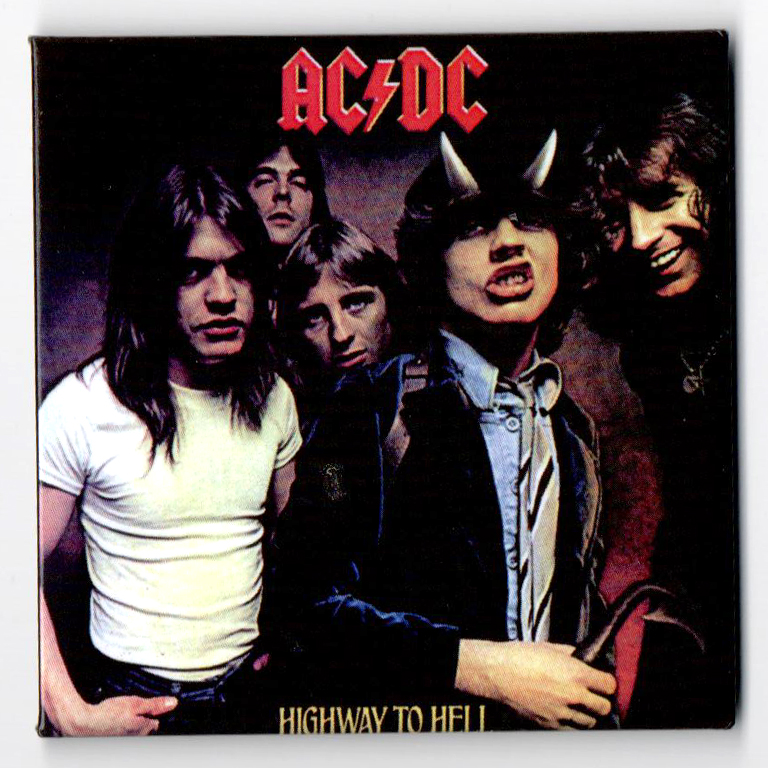 Магнит RockMerch AC DC Highway to Hell - фото 1 - rockbunker.ru