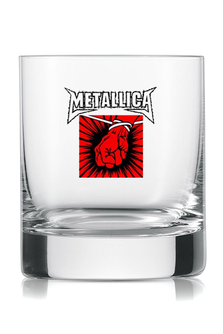 Стакан для виски Rock Merch Metallica - фото 1 - rockbunker.ru