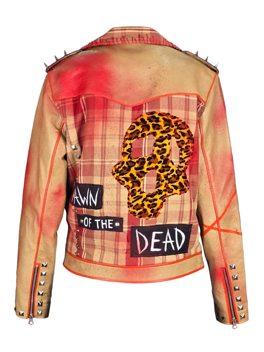 Куртка клетчатая кастомная Dead - фото 2 - rockbunker.ru