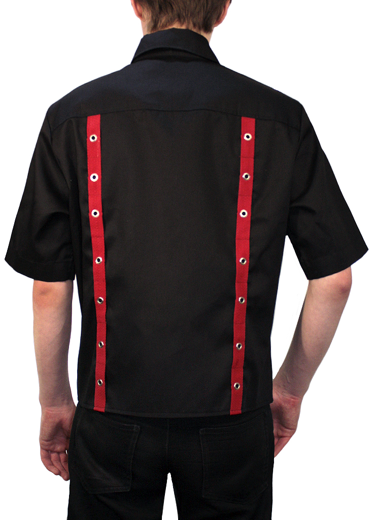Рубашка Hacker 012 с короткими рукавами - фото 3 - rockbunker.ru