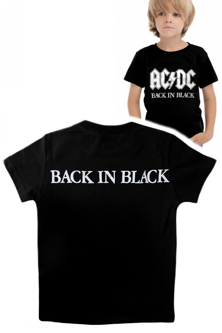 Футболка детская AC DC Back in Black - фото 2 - rockbunker.ru