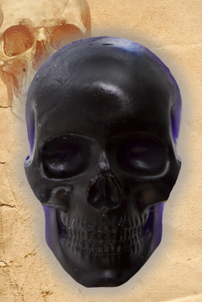 Мыло-череп ароматизированное Фиолетовый - фото 1 - rockbunker.ru