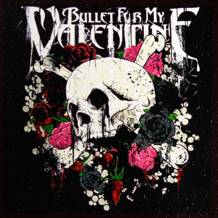 Кожаная нашивка Bullet for My Valentine - фото 1 - rockbunker.ru