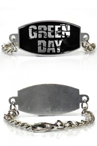 Браслет Green Day черный - фото 1 - rockbunker.ru