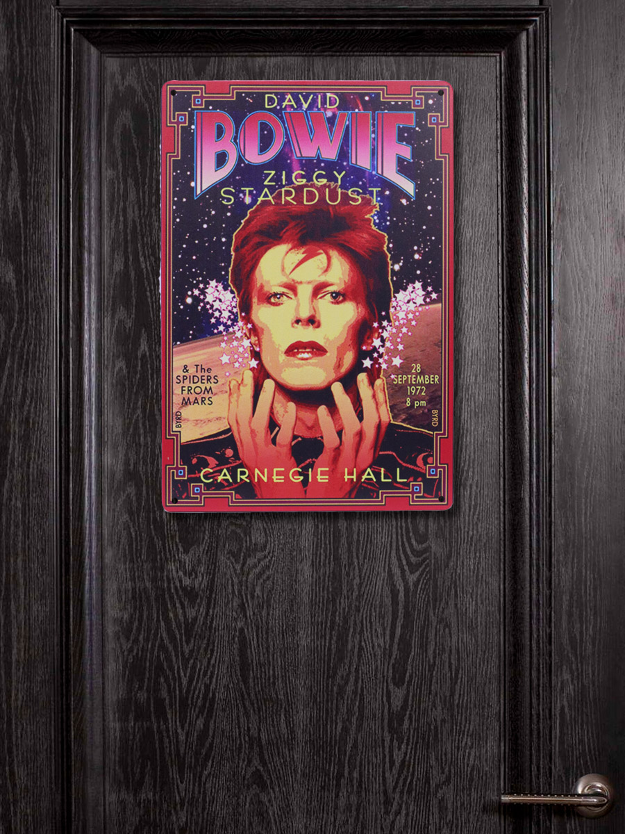 Табличка David Bowie - фото 3 - rockbunker.ru