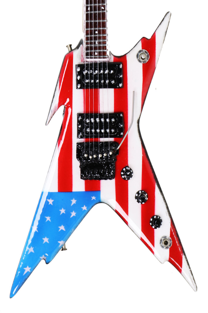 Сувенирная копия электрогитары американский флаг - фото 2 - rockbunker.ru