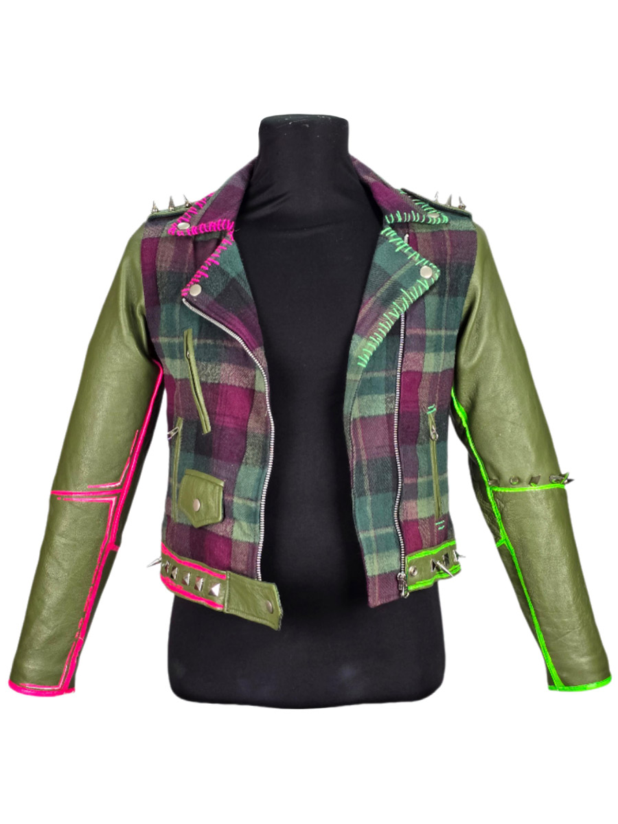 Куртка клетчатая кастомная Acid - фото 1 - rockbunker.ru