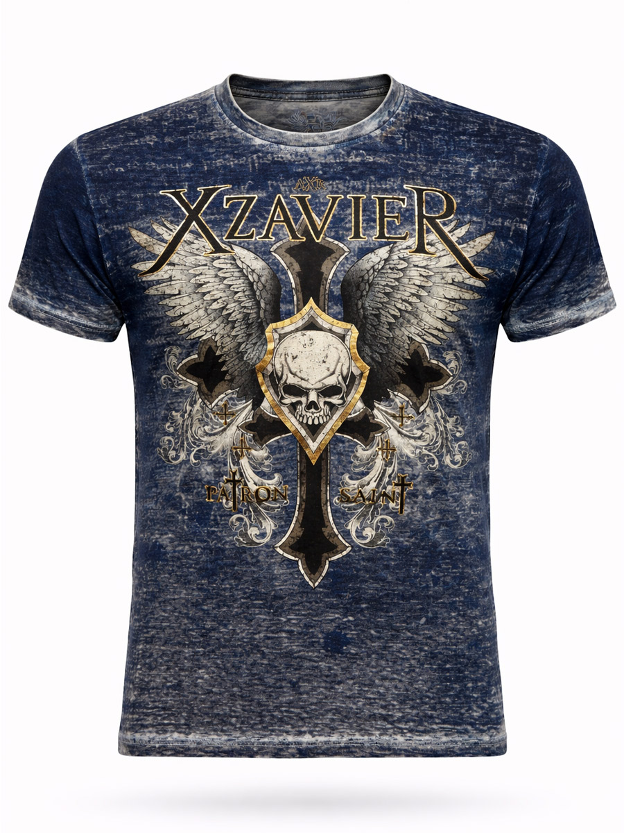 Футболка Xzavier Little Winged Skulls - фото 1 - rockbunker.ru