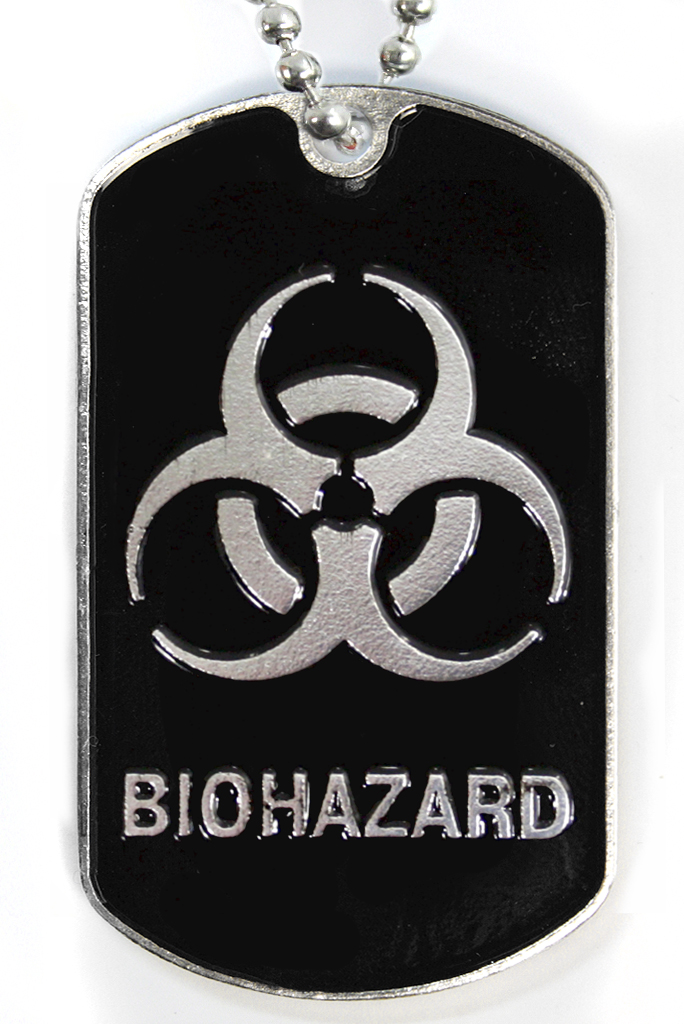 Жетон армейский Biohazard - фото 1 - rockbunker.ru