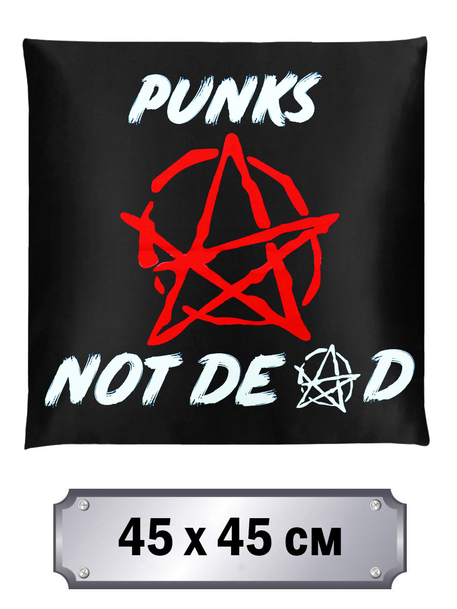 Наволочка Punks Not Dead - фото 1 - rockbunker.ru