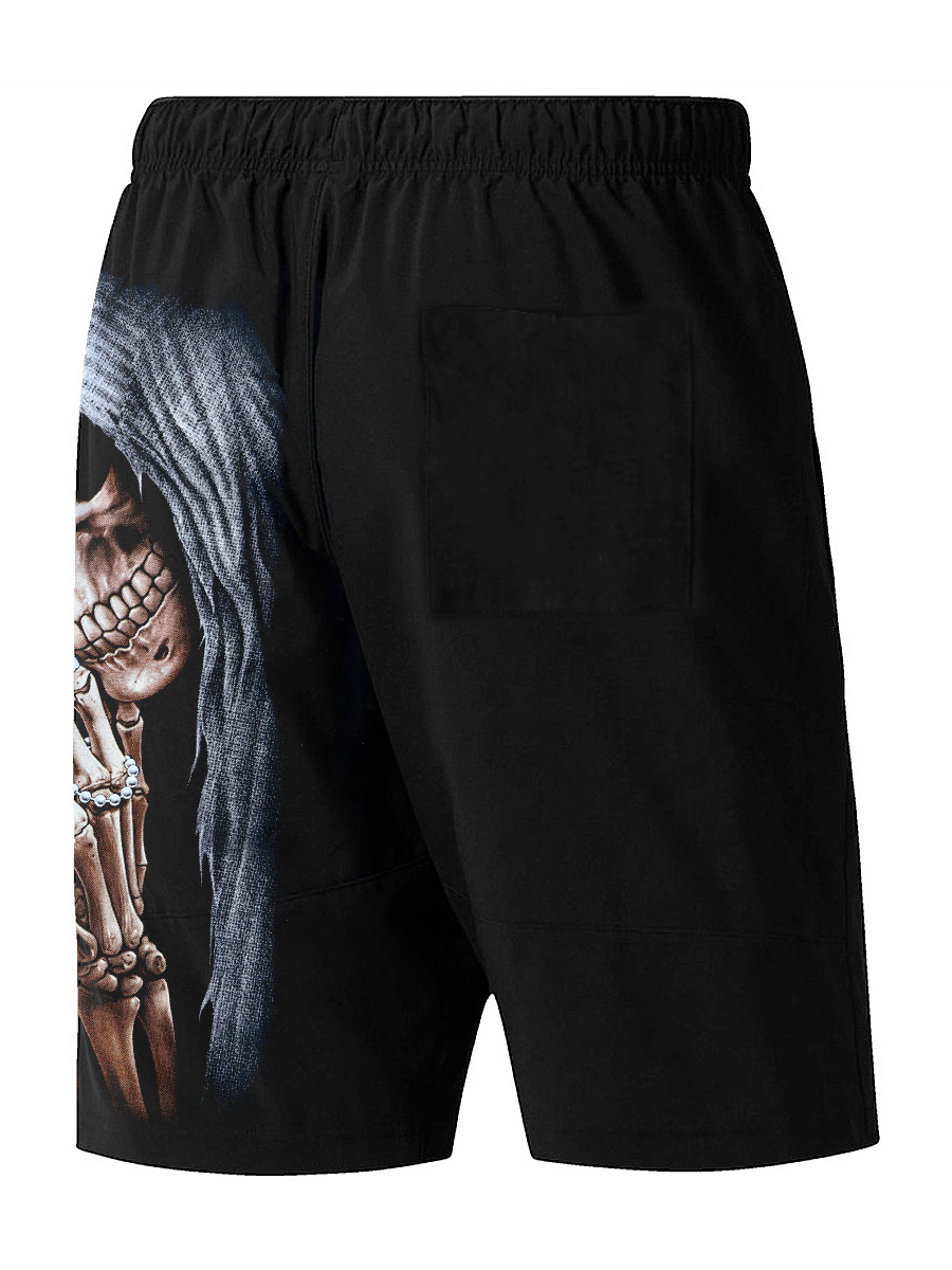Шорты Смерть с кулоном - фото 2 - rockbunker.ru