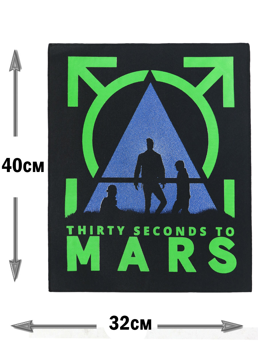 Нашивка 30 Seconds To Mars - фото 2 - rockbunker.ru