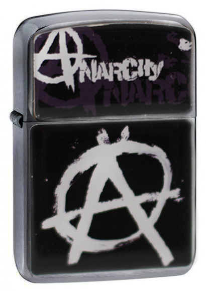 Зажигалка RockMerch Anarchy - фото 1 - rockbunker.ru