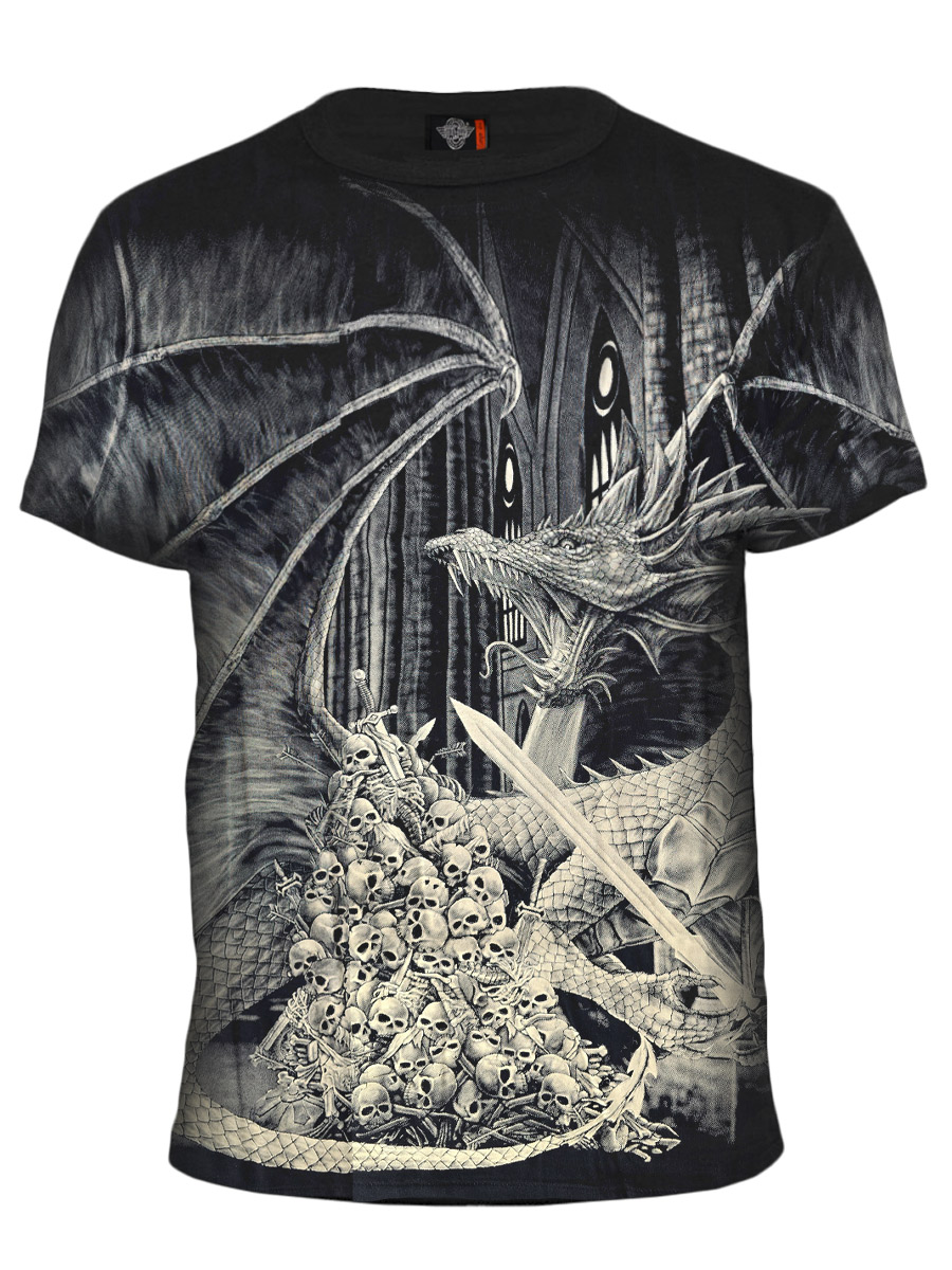 Футболка Rock Eagle Дракон С Черепами - фото 1 - rockbunker.ru