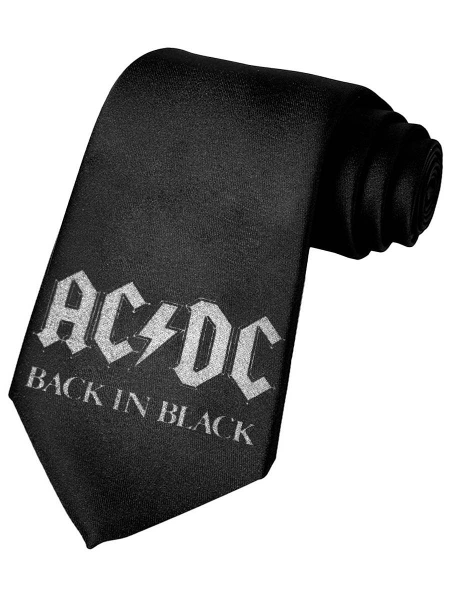 Галстук AC DC - фото 1 - rockbunker.ru