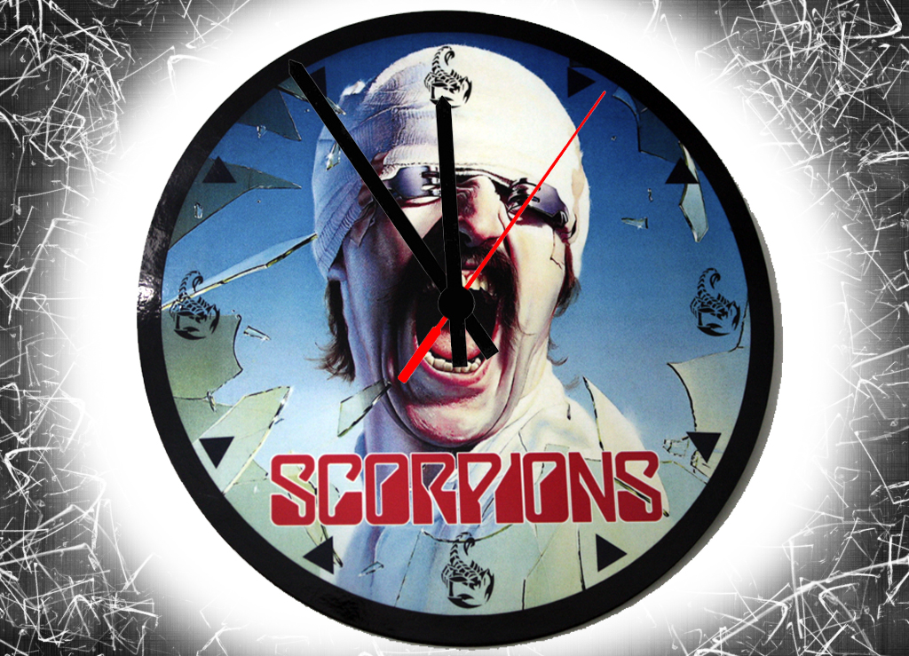 Часы настенные RockMerch Scorpions - фото 1 - rockbunker.ru