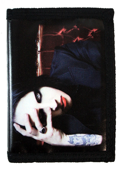 Кошелек Marilyn Manson из кожзаменителя - фото 1 - rockbunker.ru