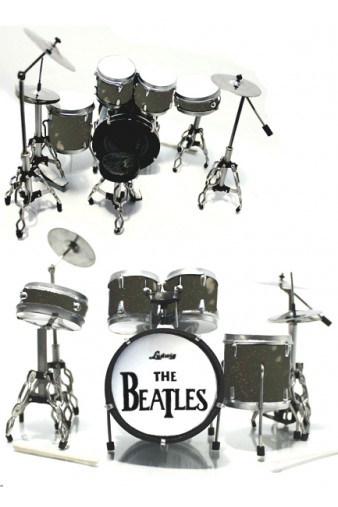 Копия барабанов The Beatles тёмно-серые - фото 1 - rockbunker.ru