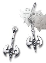 Серьги Alchemy Gothic E5 Double Axe Miniatures - фото 1 - rockbunker.ru