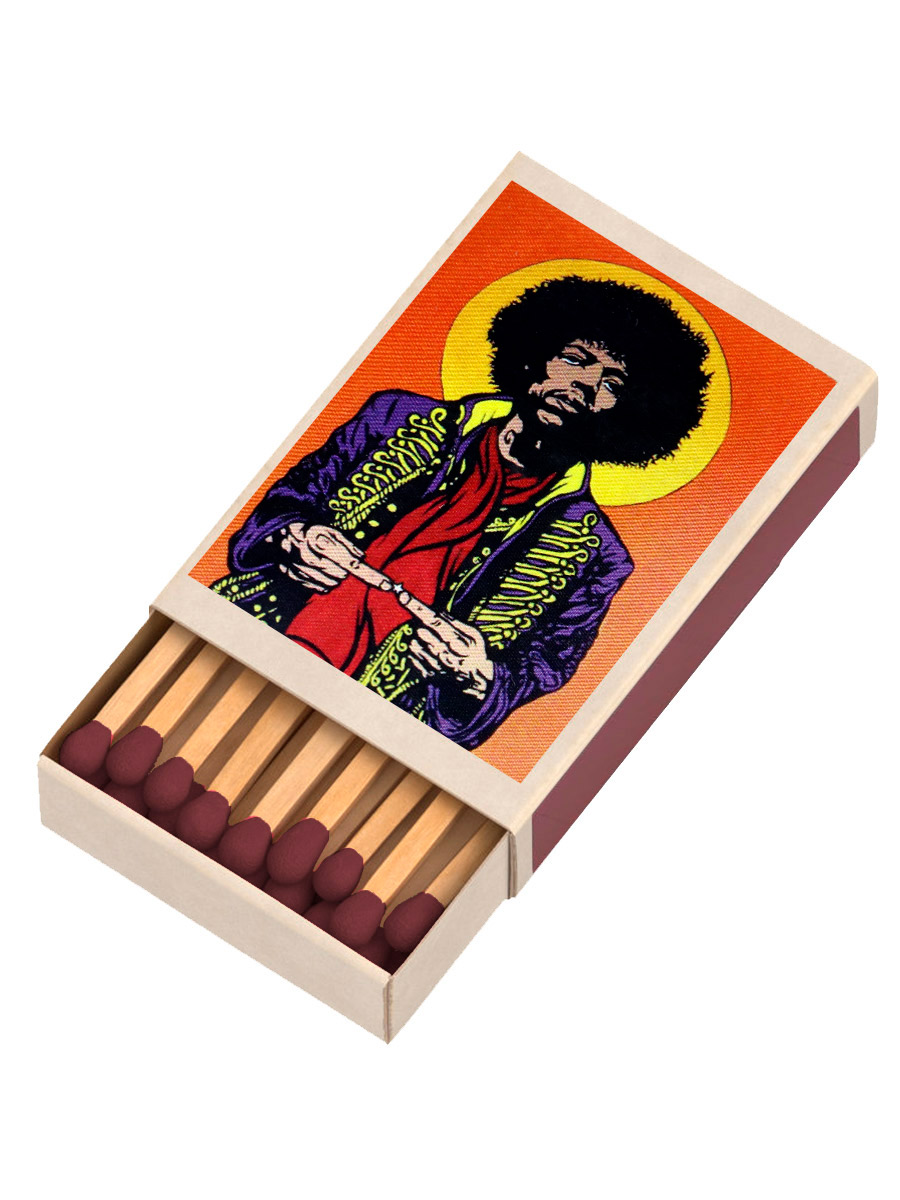 Спички с магнитом Jimi Hendrix - фото 1 - rockbunker.ru