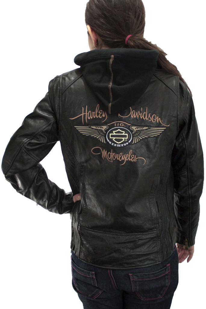 Куртка кожаная женская Harley Davidson - фото 2 - rockbunker.ru