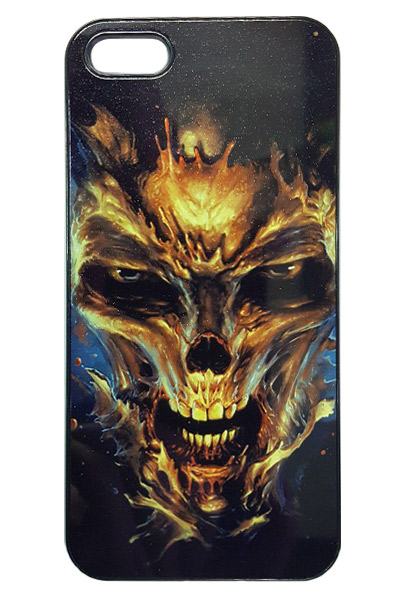 Чехол RockMerch для Apple iPhone Skull - фото 1 - rockbunker.ru