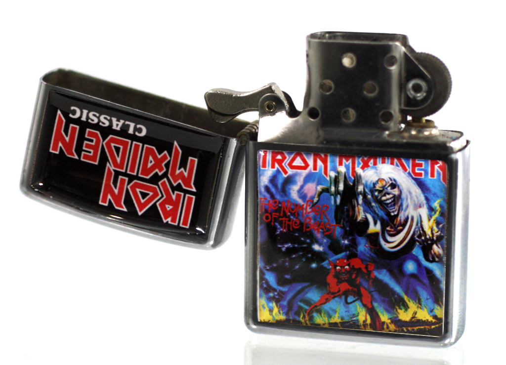 Зажигалка RockMerch Iron Maiden Number of the Beast - фото 2 - rockbunker.ru