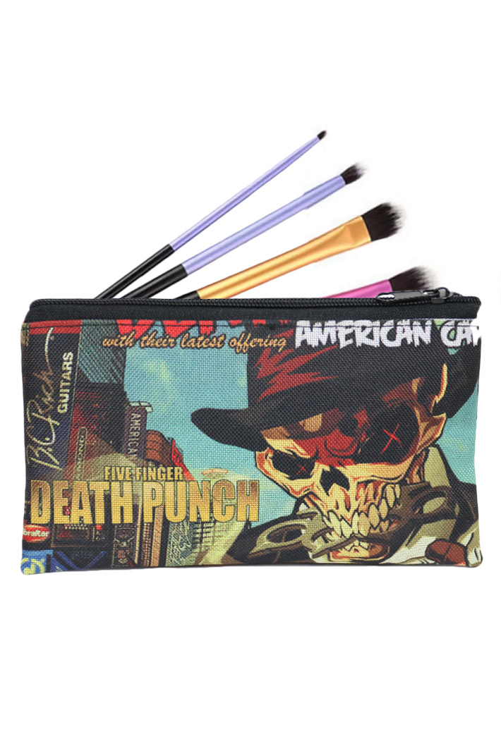 Пенал-косметичка RockMerch Five Finger Death Punch - фото 1 - rockbunker.ru