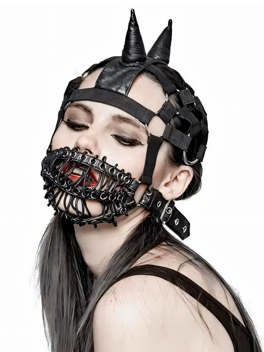 Маска Стимпанк с Шипами - фото 1 - rockbunker.ru