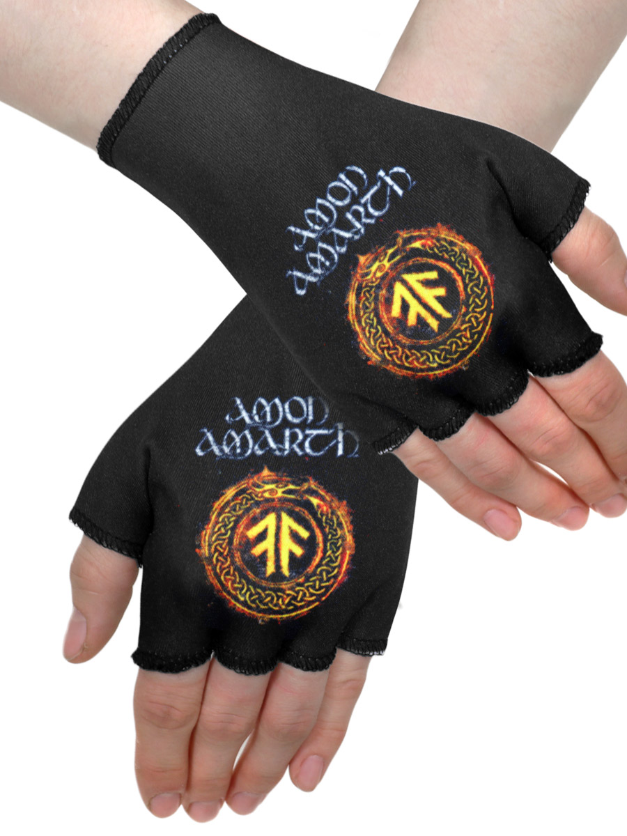 Перчатки-митенки Amon Amarth - фото 1 - rockbunker.ru