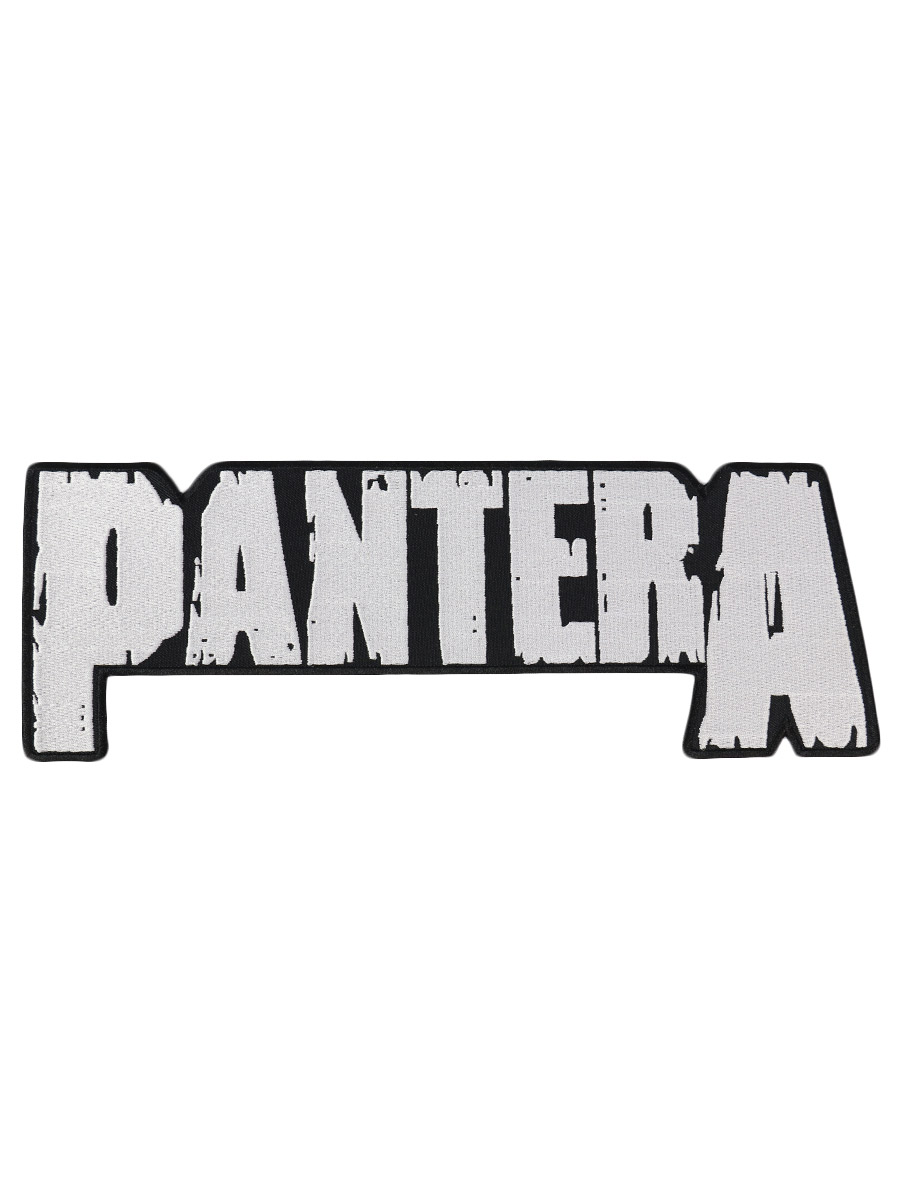 Термонашивка на спину Pantera белая - фото 1 - rockbunker.ru