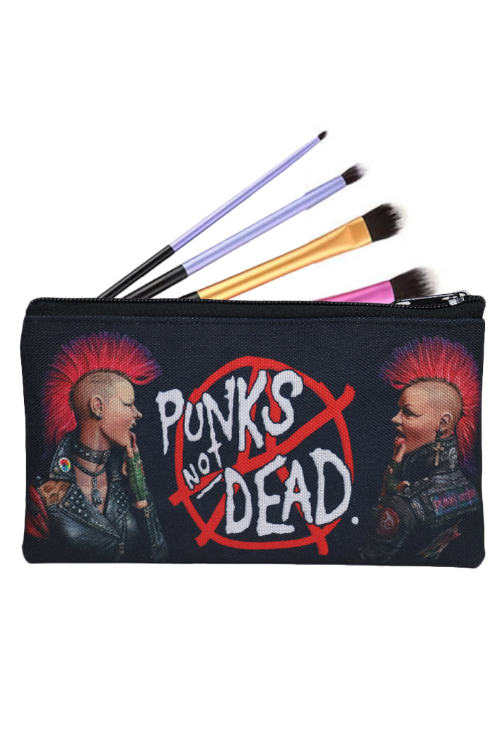 Пенал-косметичка RockMerch Punks Not Dead - фото 1 - rockbunker.ru