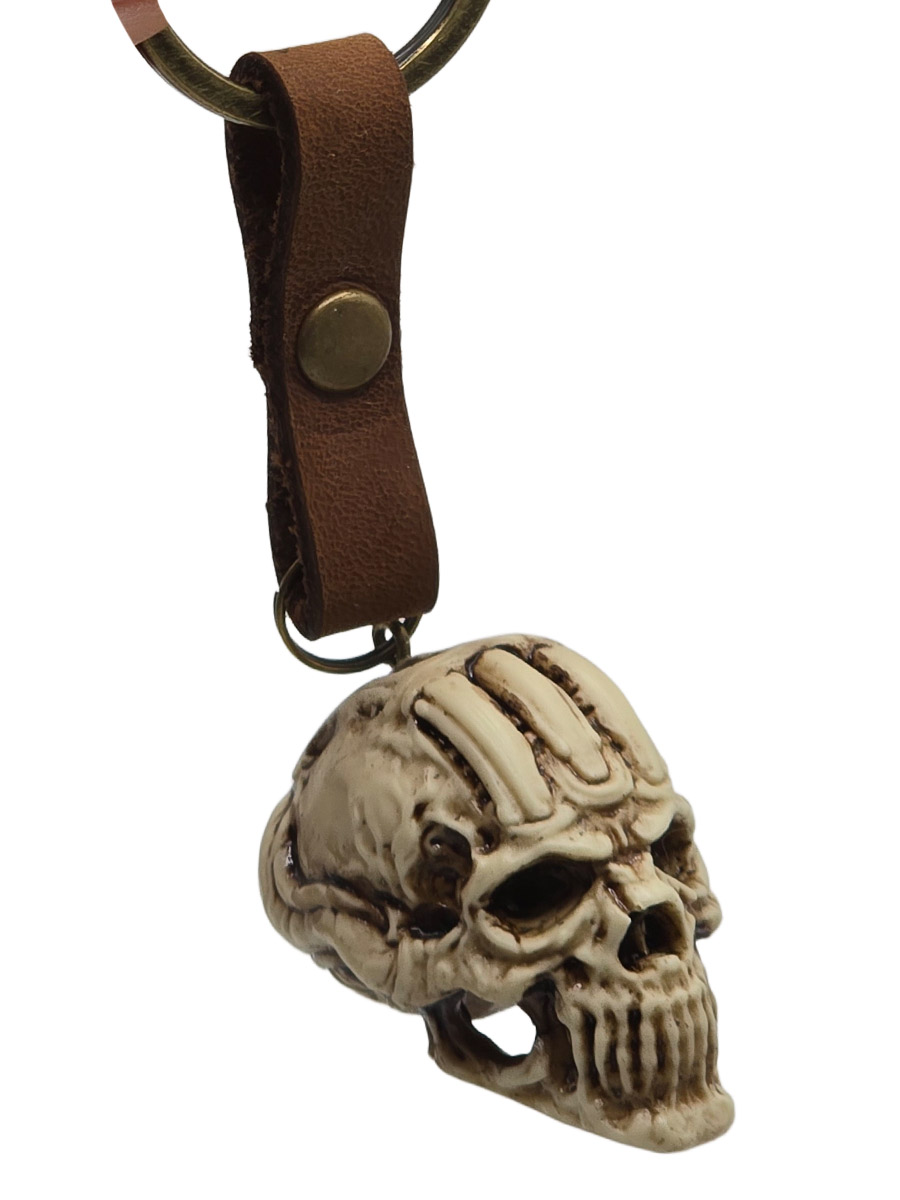Брелок Череп Киборга - фото 1 - rockbunker.ru