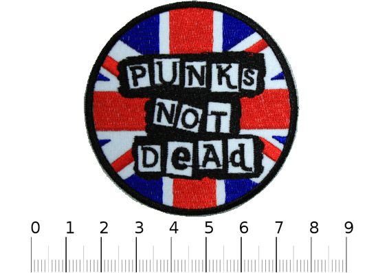 Нашивка Punks not Dead - фото 1 - rockbunker.ru