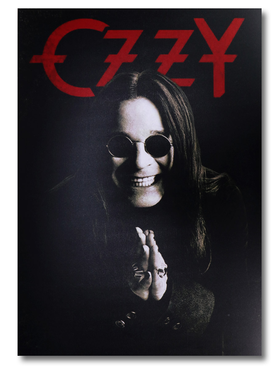 Плакат пластиковый Ozzy Osbourne - фото 1 - rockbunker.ru