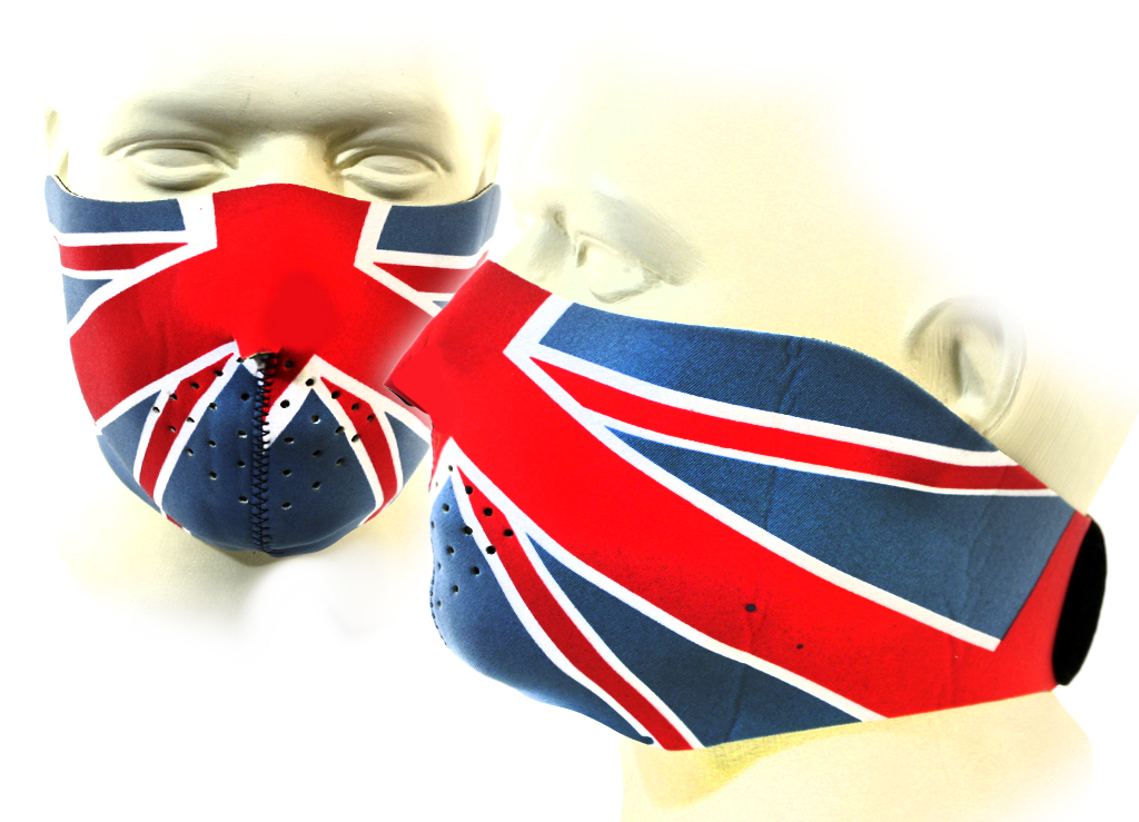 Байкерская маска флаг Великобритании - фото 2 - rockbunker.ru