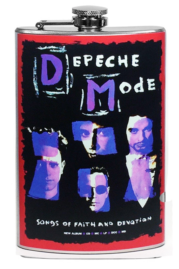 Фляга Depeche Mode Songs Of Faith and Devotion 9oz - фото 1 - rockbunker.ru