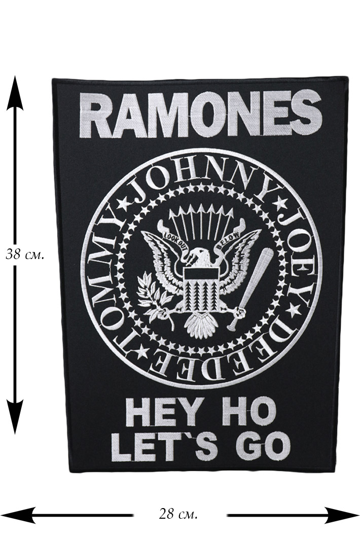 Нашивка с вышивкой Ramones - фото 1 - rockbunker.ru