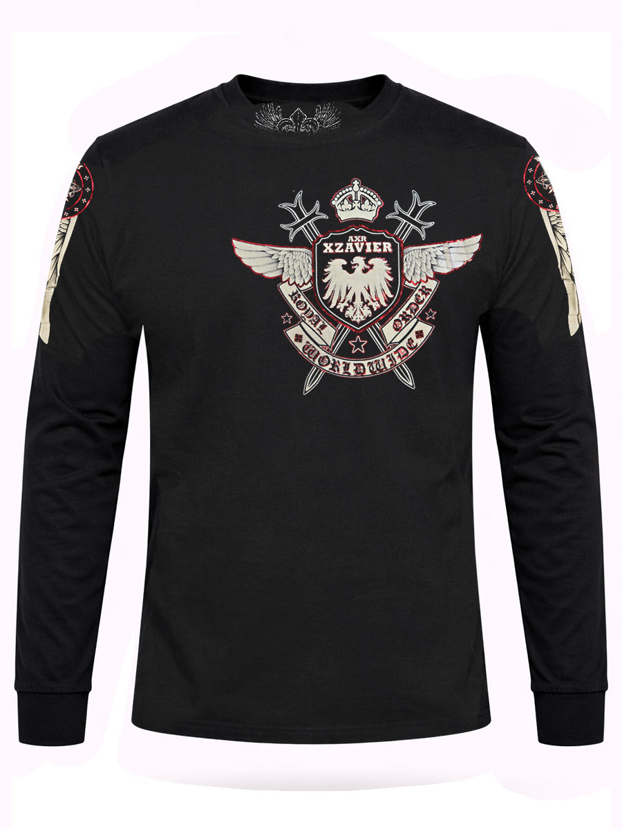 Футболка с длинным рукавом Xzavier The Flyer - фото 1 - rockbunker.ru