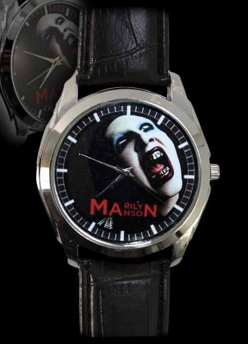 Часы RockMerch Marilyn Manson наручные - фото 1 - rockbunker.ru