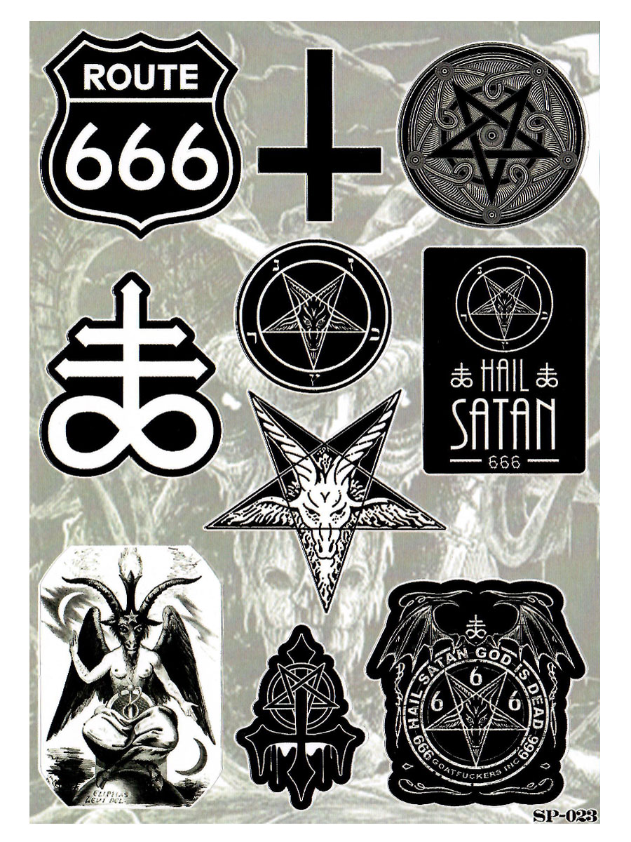 Набор стикеров Occult Symbols - фото 2 - rockbunker.ru