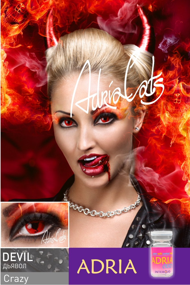 Линза Adria Crazy Devil дьявол - фото 3 - rockbunker.ru