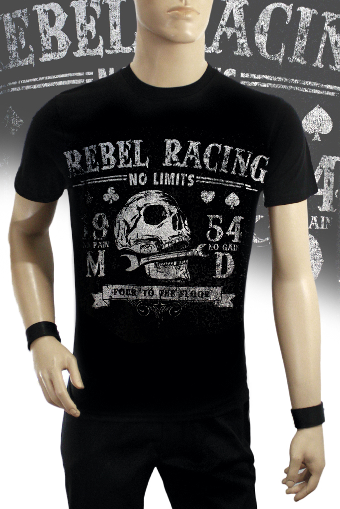 Футболка Rebel Racing Four to the Floor - фото 1 - rockbunker.ru