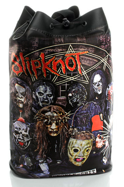 Торба Slipknot из кожзаменителя - фото 1 - rockbunker.ru